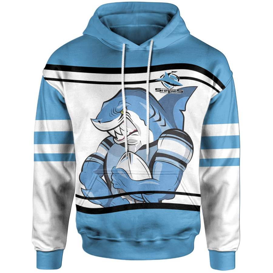 Cronulla-Sutherland Sharks Hoodie All Over Print NRL