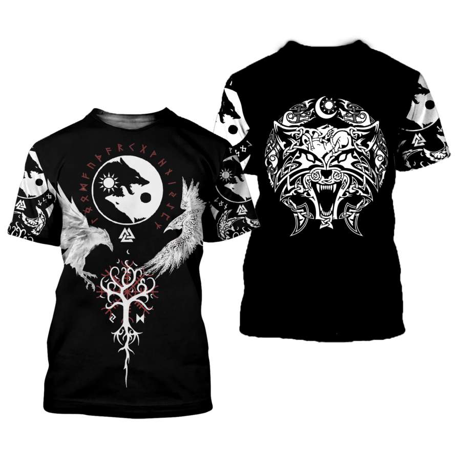 Vikings Tattoo 3D All Over Printed Shirts For Men And Women 123