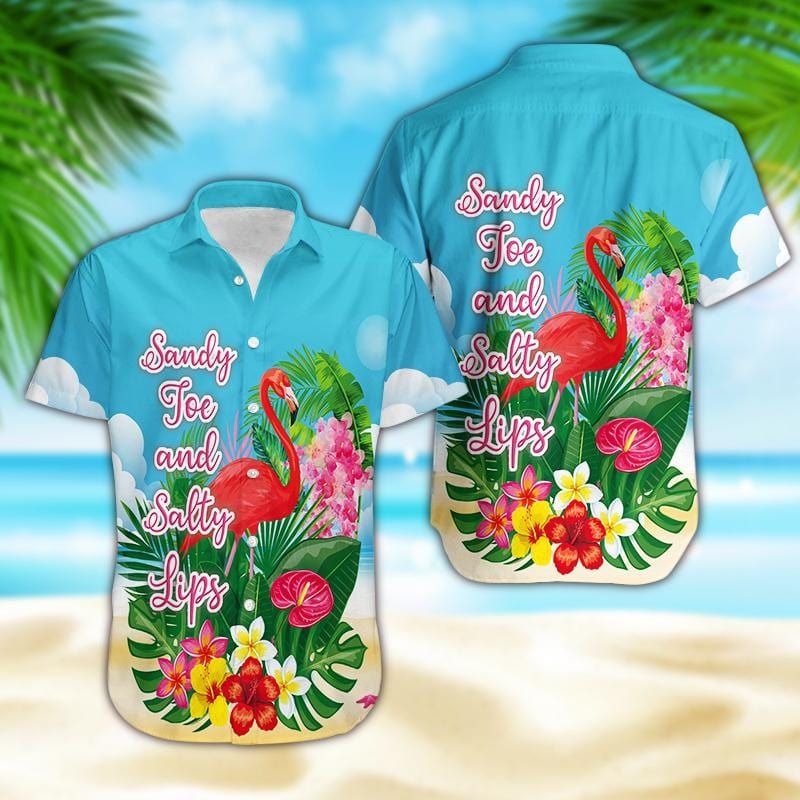 Felacia Flamingo Sandy Joe And Salty Lips Hawaiian Ha78041