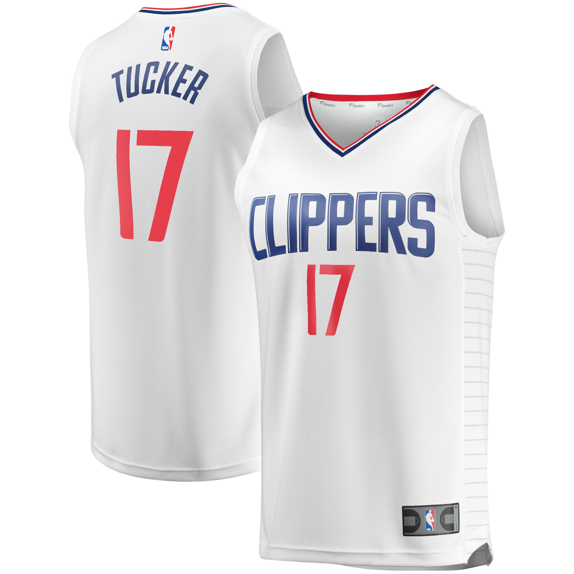 PJ Tucker LA Clippers Youth Fast Break Player Jersey – Association Edition – White