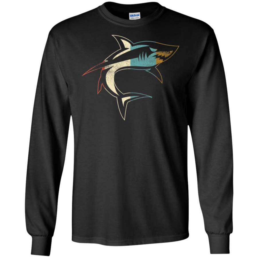 Shark Vintage Distressed Look LS Sweatshirts