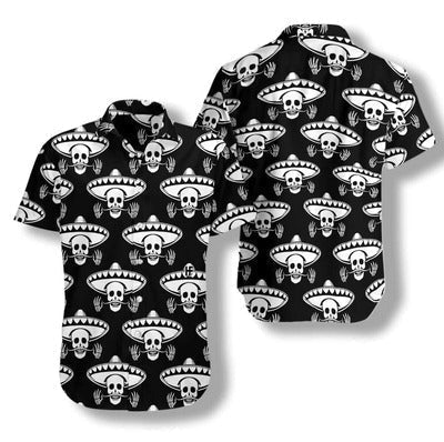 Mustache Skull Mexico Hawaii Shirt For Men And Women Ha19556