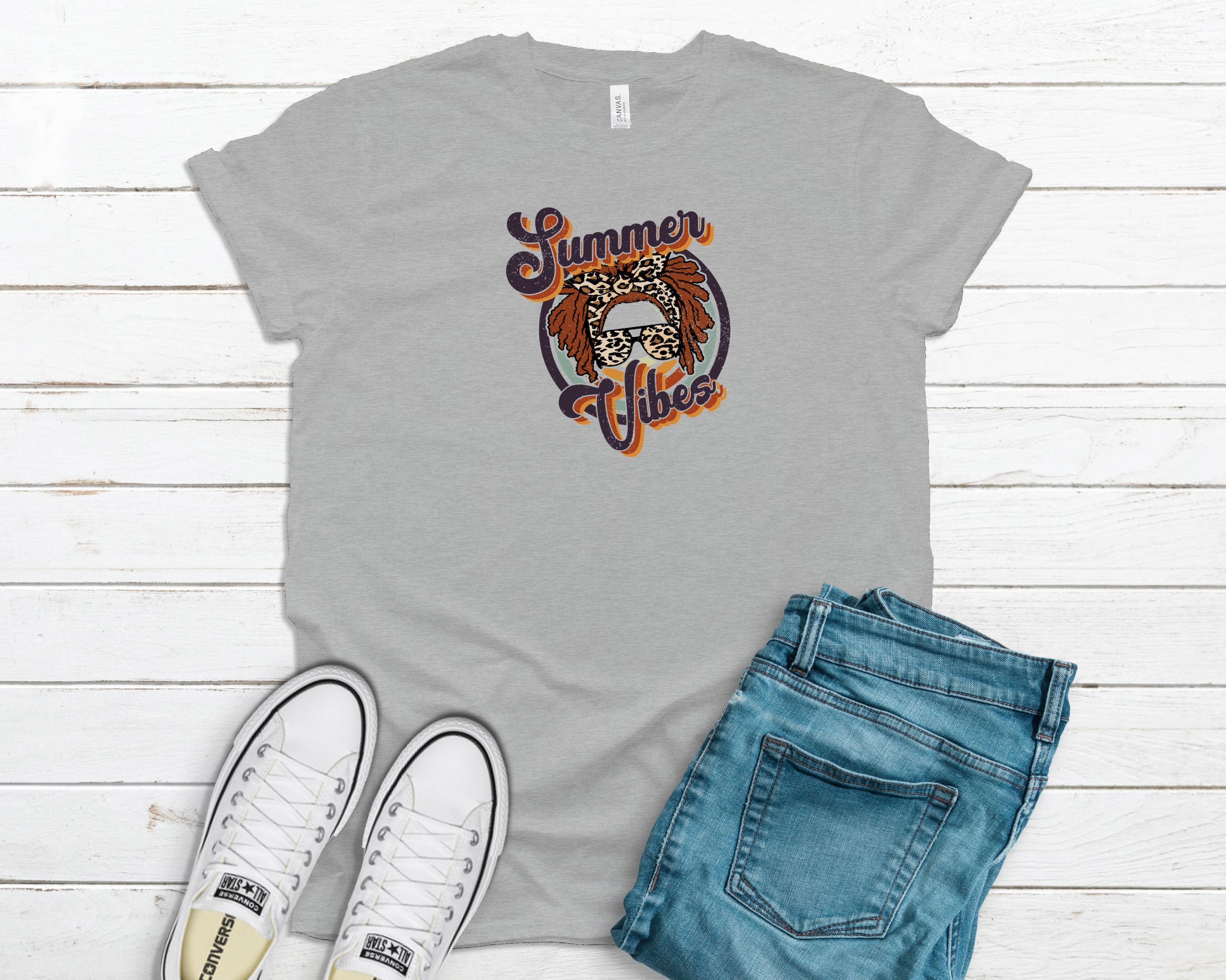 Summer Vibes Dreadlocks Girl Shirt, Vintage Black Girl Shirt