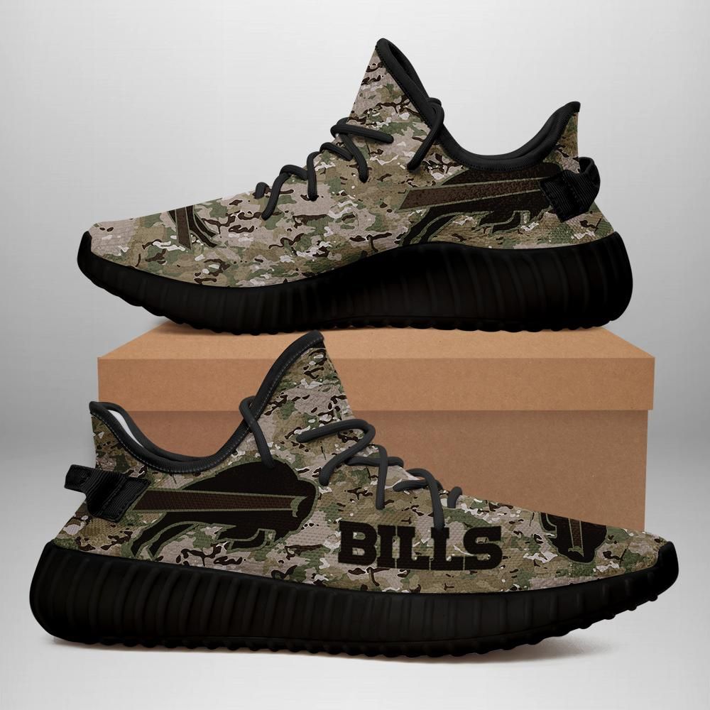 Buffalo Bills U.S. Military Camouflage Unisex Sneaker Football Custom Shoes Buffalo Bills Yeezy Boost 350