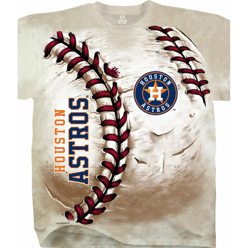 Houston Astros Hardball Tie-Dye T-Shirt