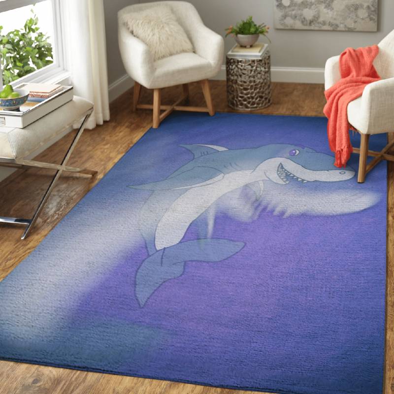 The Crazy Shark – Animals Area Rug Carpet