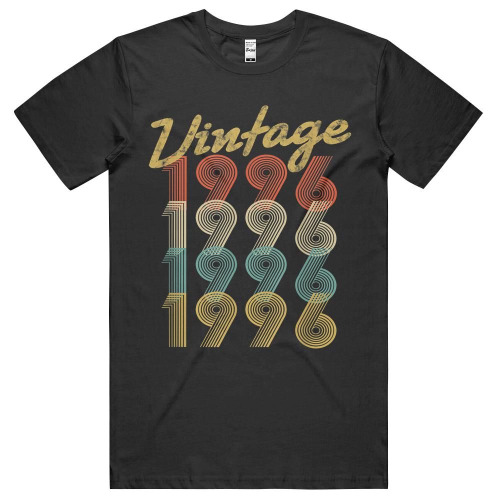 25th Birthday Gift Vintage 1996 Retro Pop Style 25 Yrs Old T-shirt