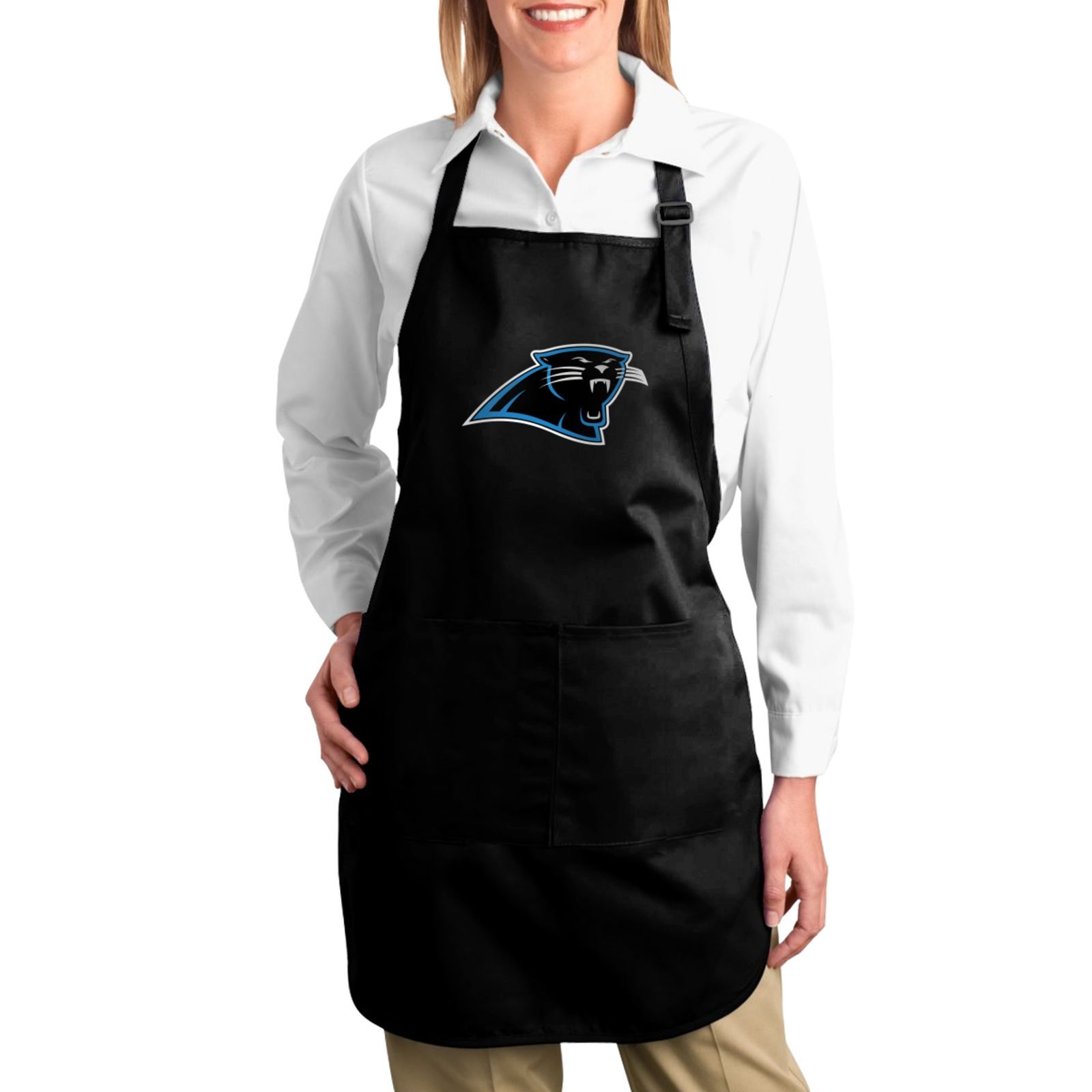 Carolina Panthers Canvas Apron With Pockets