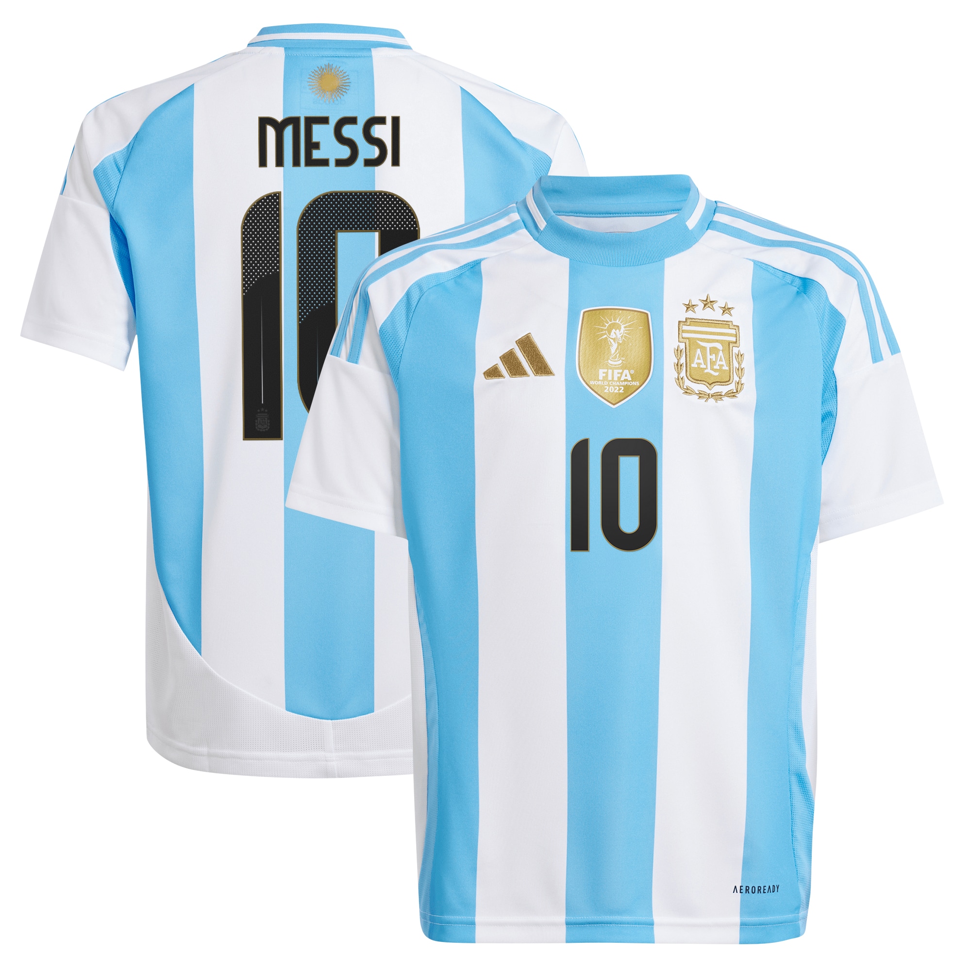 Lionel Messi Argentina National Team Youth 2024 Home Replica Player Jersey – White