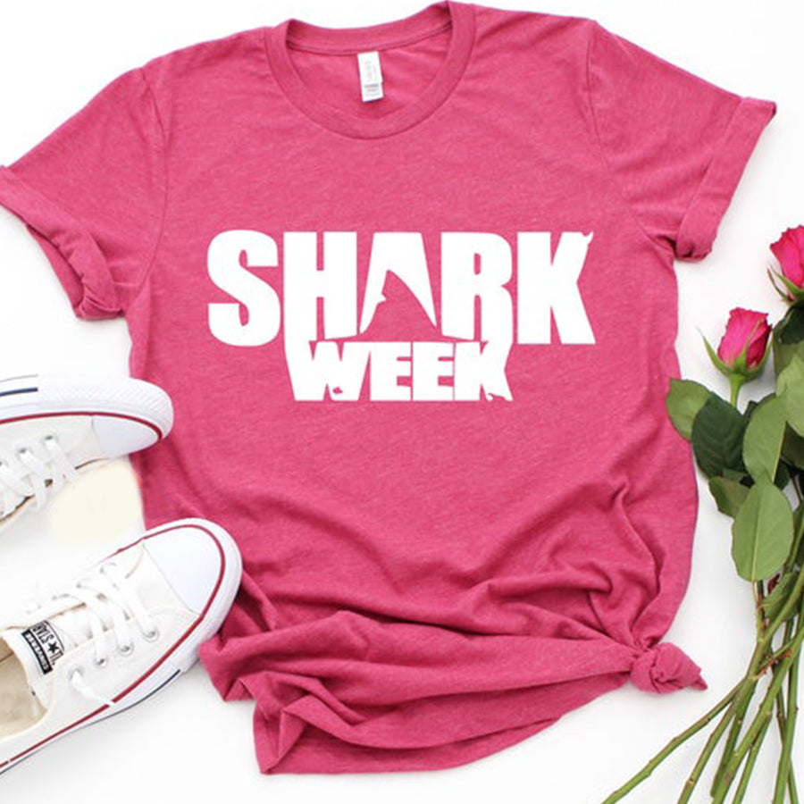 Shark Lives Matter Shirt Funny Shark Week T-Shirt Great White Shark Beach Summer Tee Shark Fans, Gift For Mom, Save The Sharks Gift For Her