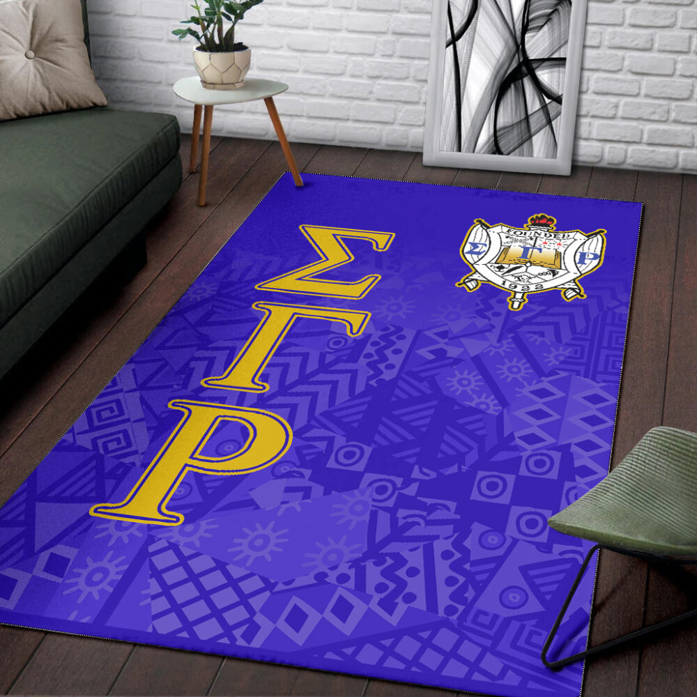 Sigma Gamma Rho Area Rug – Sorority Black Roots Area Rug