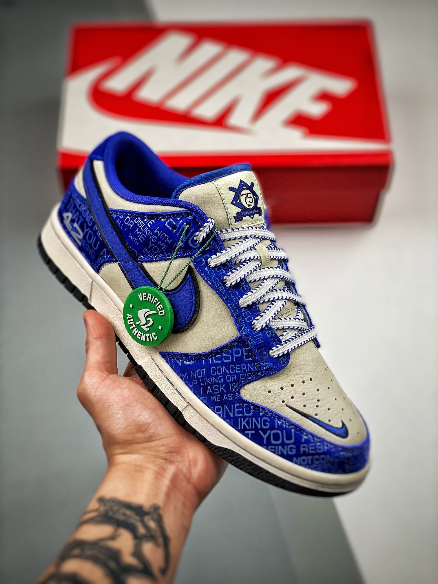 Nike Dunk Low Jackie Robinson Racer BlueCoconut DV2122-400 5339405