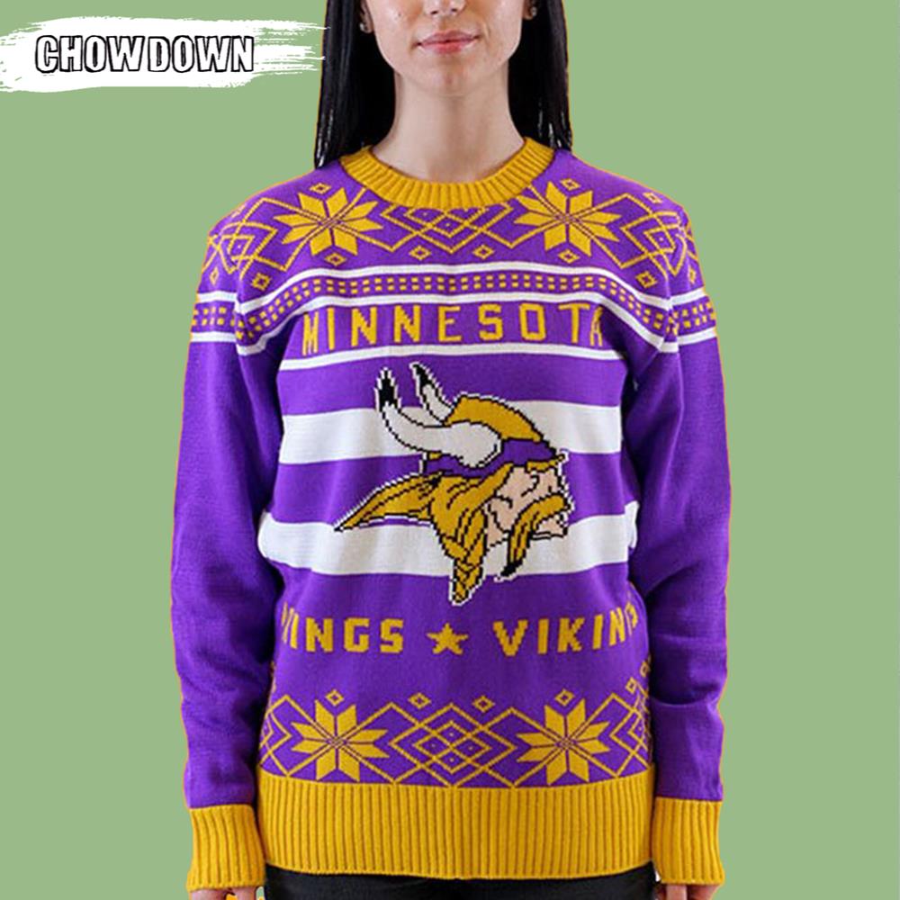 Minnesota Vikings Gift For Fan Ugly Wool Sweater Christmas Adult