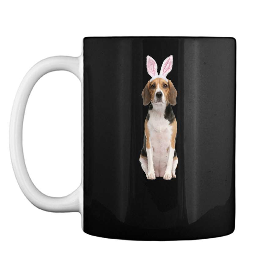 Beagle Wearing Easter Bunny Ears Dog T-Shirt Mug