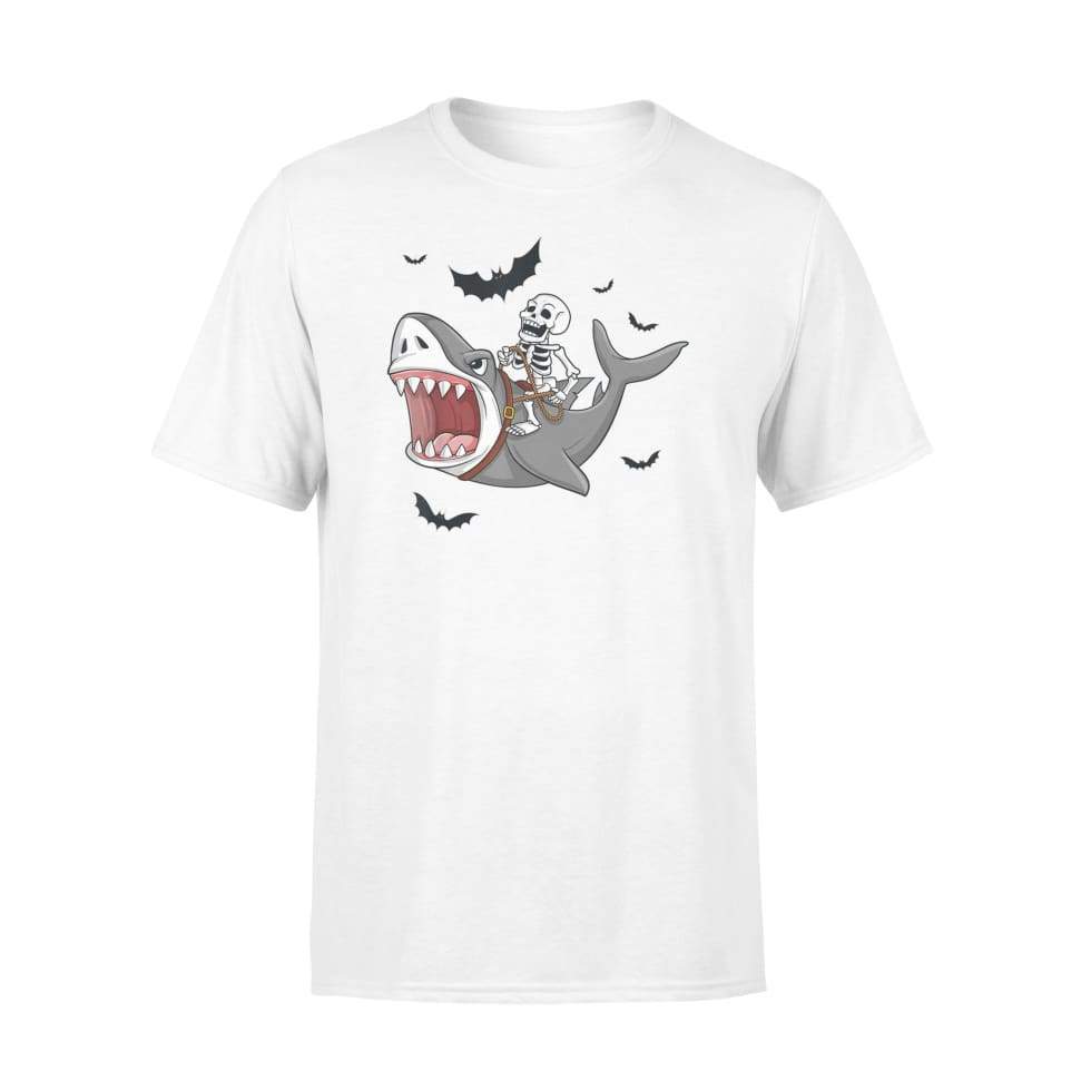 Skeleton Riding Shark Funny Halloween Boys Girls Graphic Unisex T Shirt, Sweatshirt, Hoodie Size S – 5XL