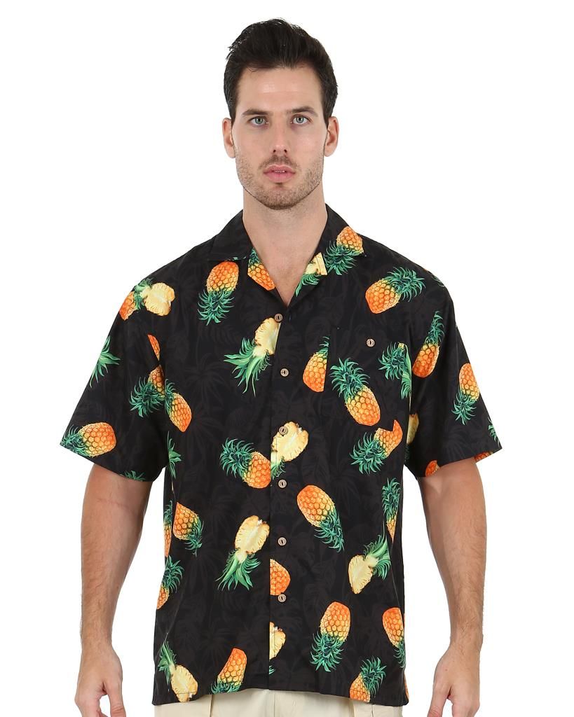 Pineapple Black Amazing Design Hawaii Shirt Ha46450