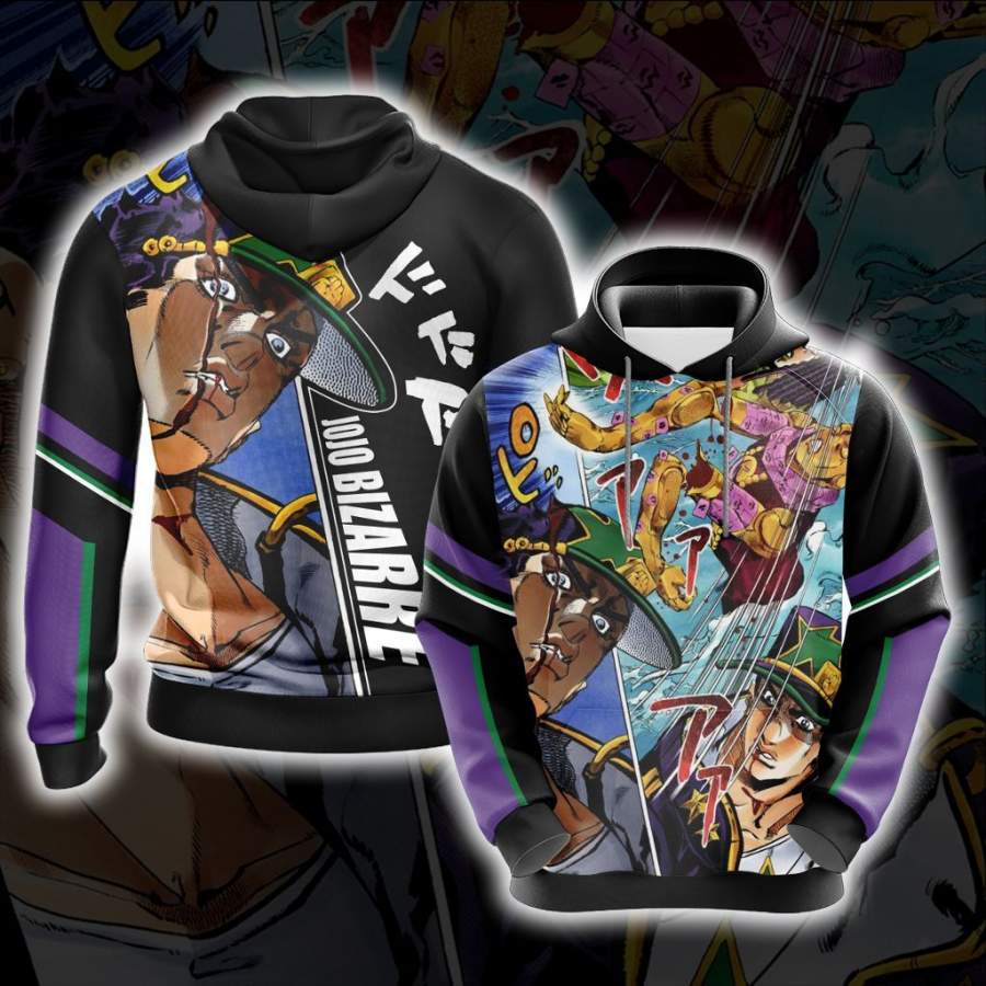 Jojo’s Bizarre Adventure New Version Unisex 3D Hoodie