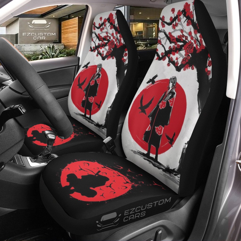 Itachi Akatsuki Car Seat Covers Naruto Car Accessories Anime Decoration Japan Style Car Accessories Animood Collections