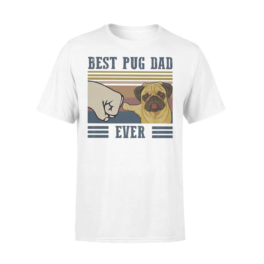 Best Pug Dad Ever Vintage T-shirt