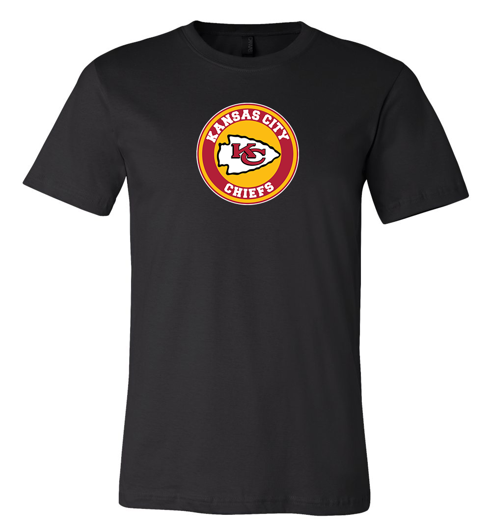 Kansas City Chiefs Circle Logo Team Shirt 6 Sizes S-3Xl