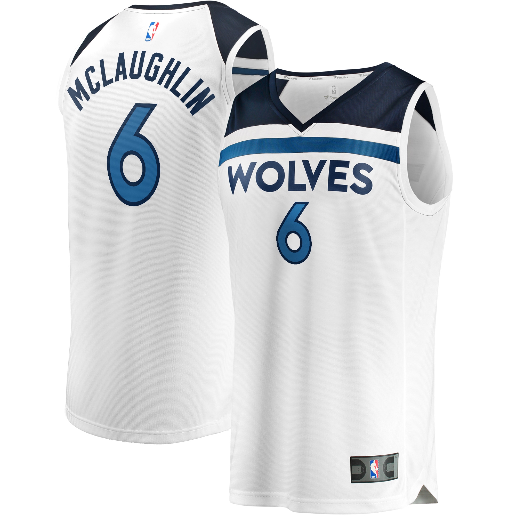 Jordan McLaughlin Minnesota Timberwolves Fast Break Player Jersey – Association Edition – White