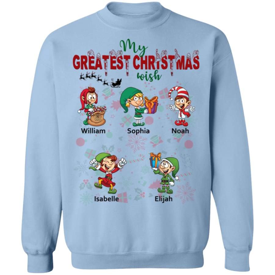 Greatest Christmas wish Personalized T-shirts Hoodie Sweatshirts