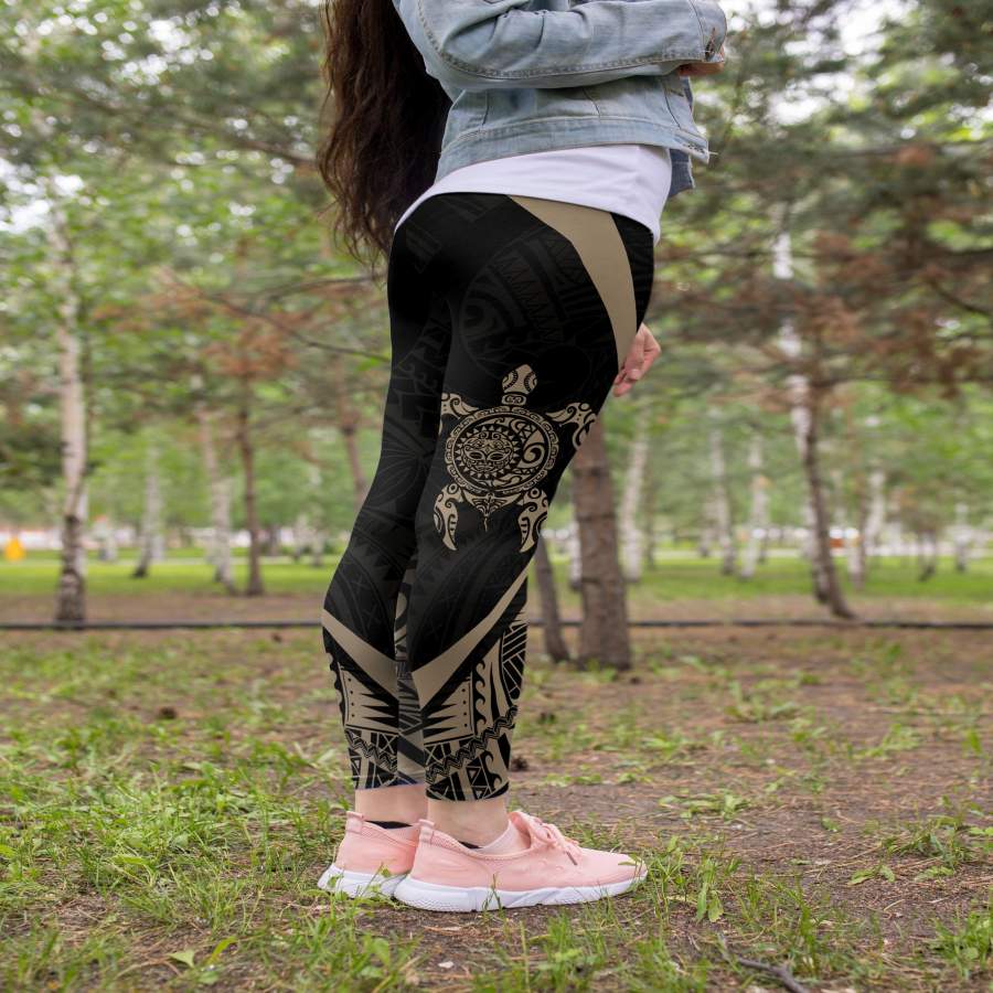 Turtle Maori Tattoo Leggings