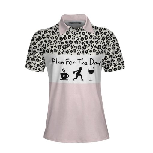 Bowling Plan For The Day Leopard Pattern 3D Polo Shirt