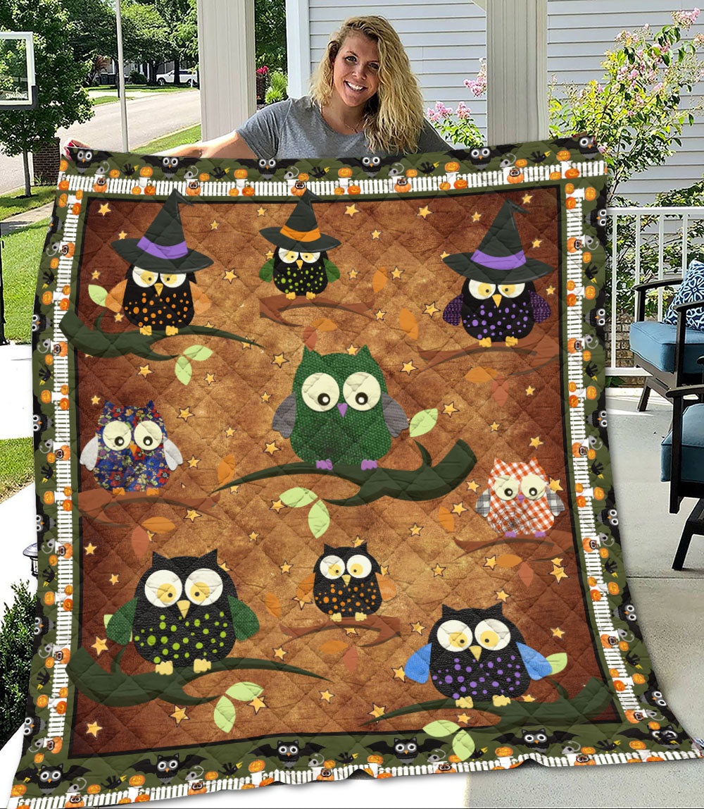 Viticstore™ Animal Magic Owl Tree Soft Cotton All Size Quilt, best gift for family