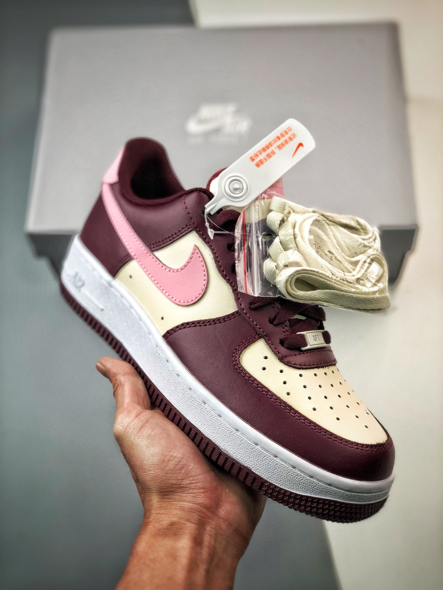 Nike Air Force 1 Low Valentine s Day Maroon FD9925-161 5338416