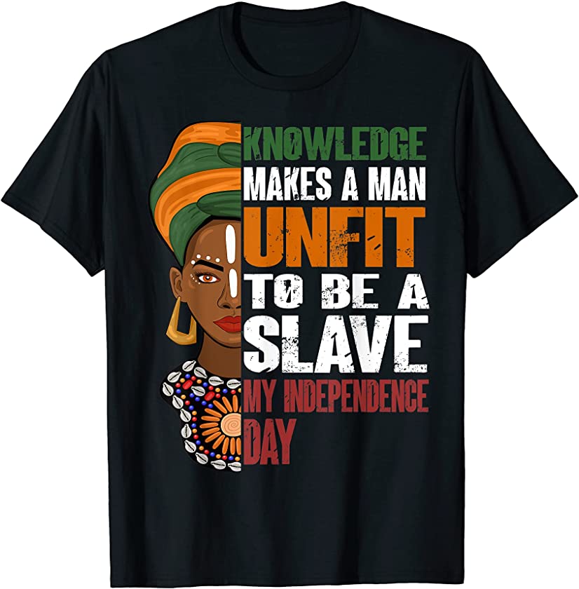 juneteenth freedom day Black Girl Black Queen Womens African T-Shirt