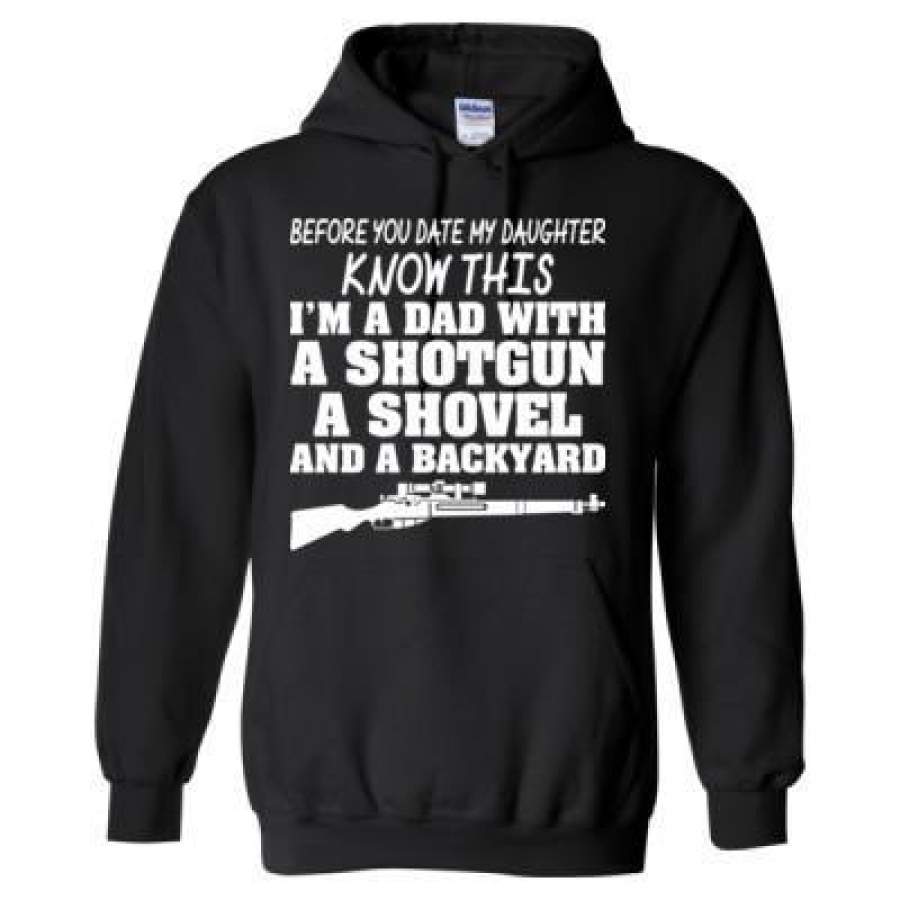 AGR I Am A Dad With A Shotgun – Heavy Blend™ Hooded Sweatshirt