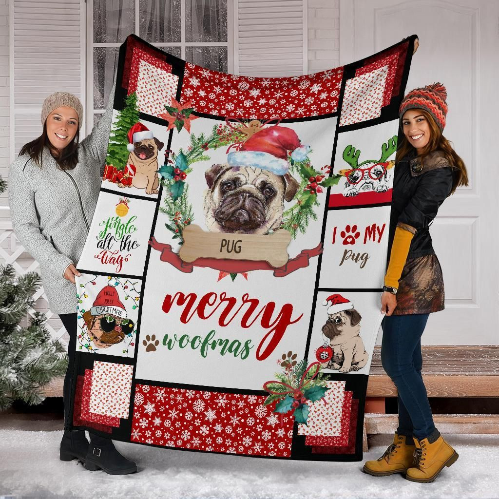 Pug Blanket Tb1354, Christmas Gift, Dog Lover Blanket