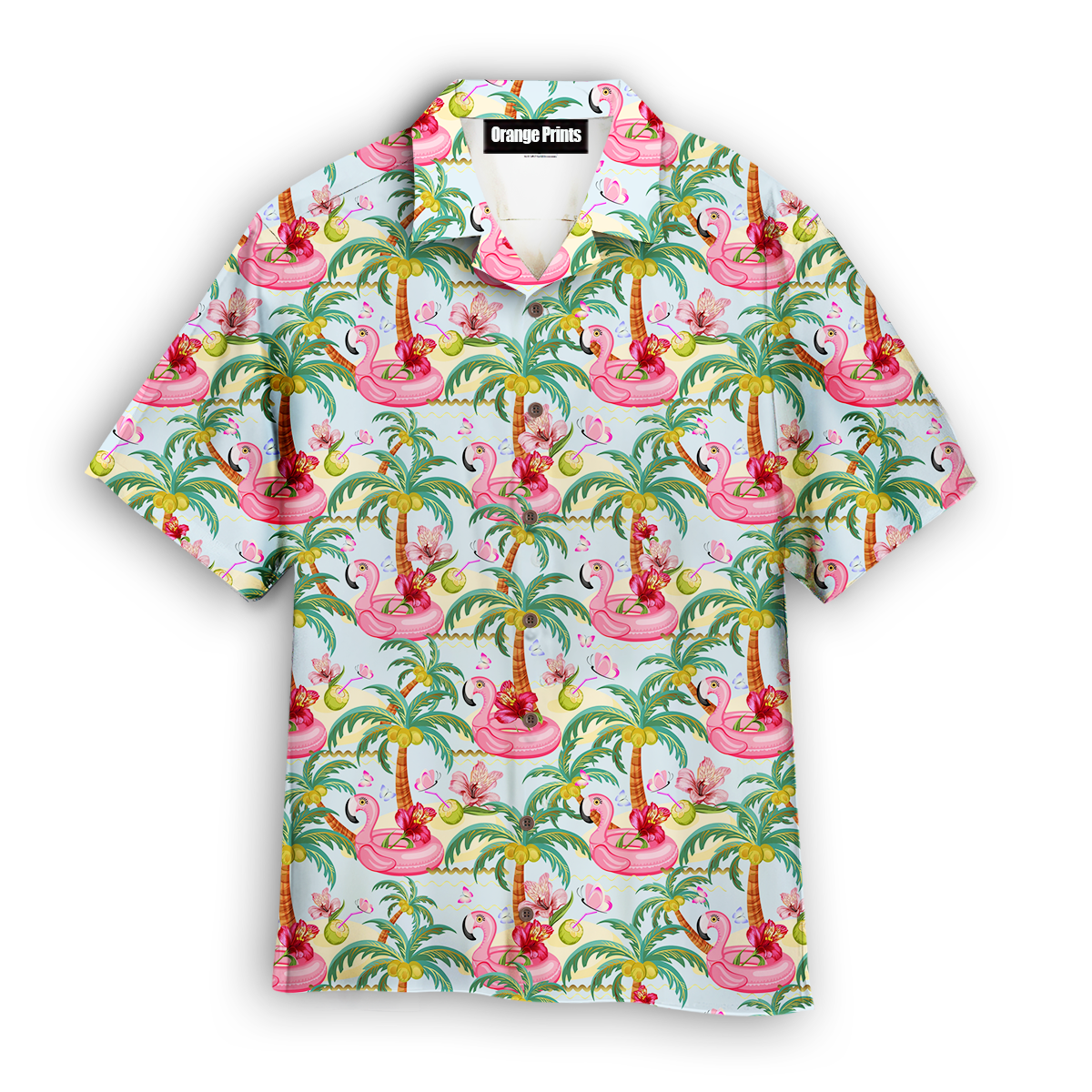 Pink Flamingos Summer Tropical Aloha Hawaii Shirts For Men Women Ha72333