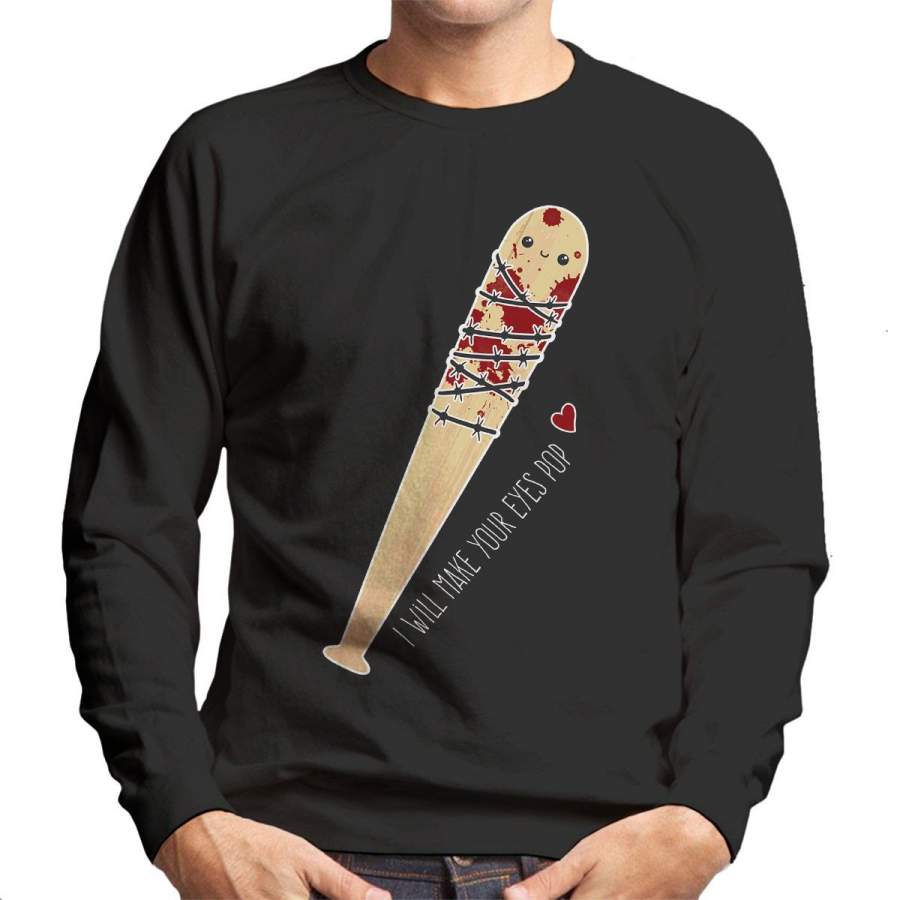 Vampire Bat Lucille Negan Walking Dead Men’s Sweatshirt