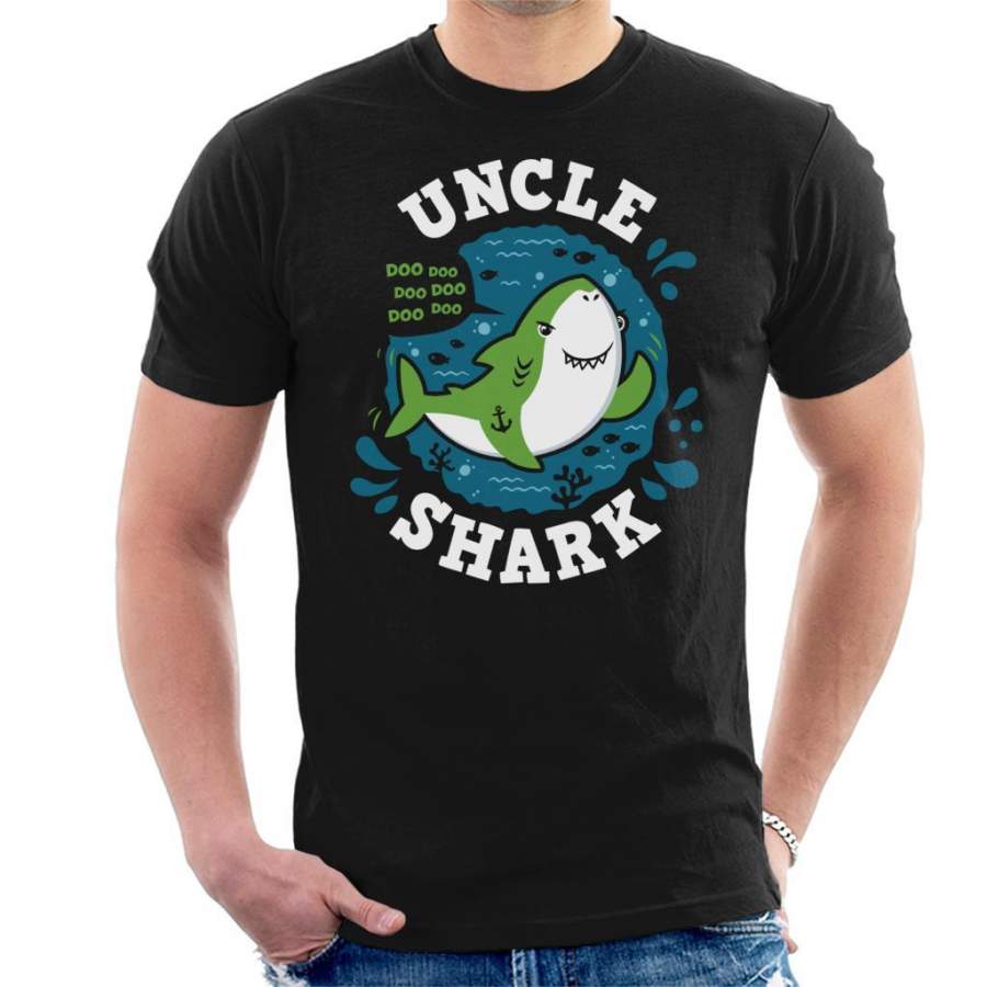 Baby Shark Family Uncle Men’s T-Shirt