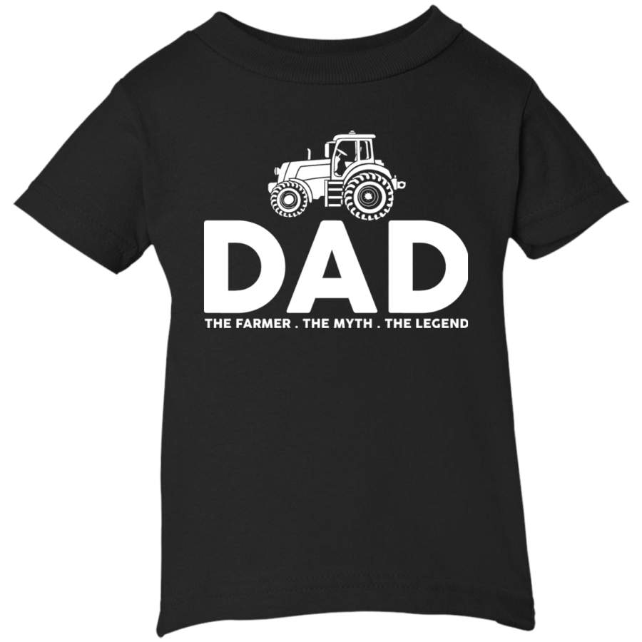 AGR Dad The Farmer The Myth The Legend Fathers Day T-shirt Infant Short Sleeve T-Shirt