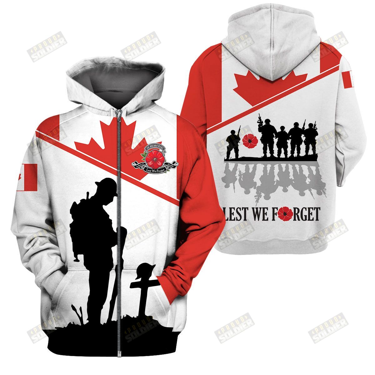 3D Apparel “Canada Veterans – Lest We Forget” X6