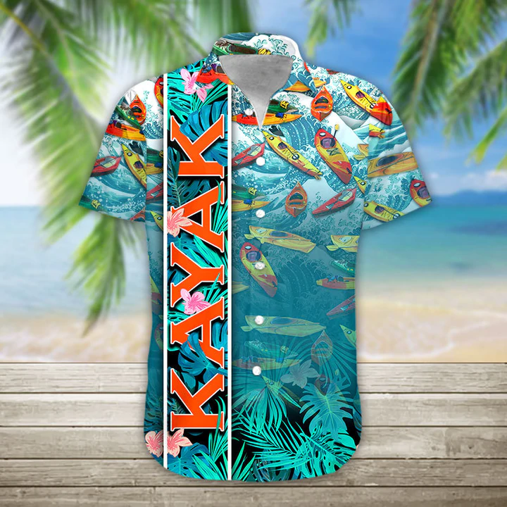 Kayak Hawaiian Mens Aloha Beach Shirts For Men Ha87449