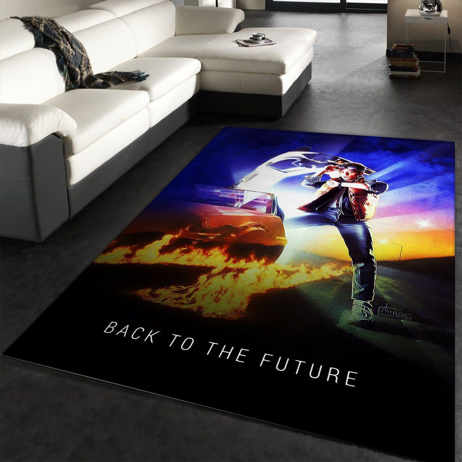 Back To The Future 1985 Area Rug Art Painting Movie Rugs Family Gift US Decor