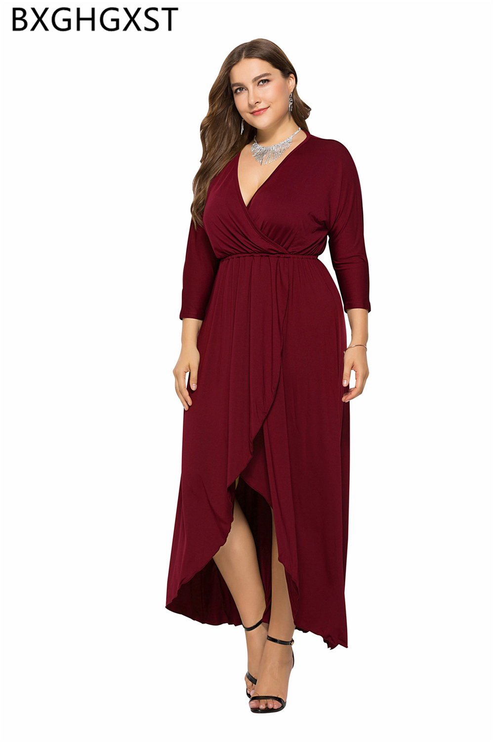 vintage dress long 4XL sexy dress women elegant fashion luxury v neck dress plus size women summer clothes for women ropa mujer alx