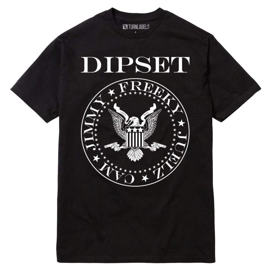 Fashion Dipset Diplomats T-Shirt Tee Cam’ron Juelz Santana Jim Jones Freekey Harlem Hip Hop