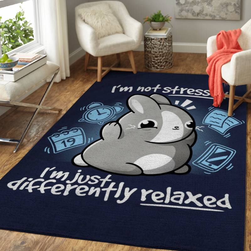 Stressed bunny – Animals Area Rug Carpet