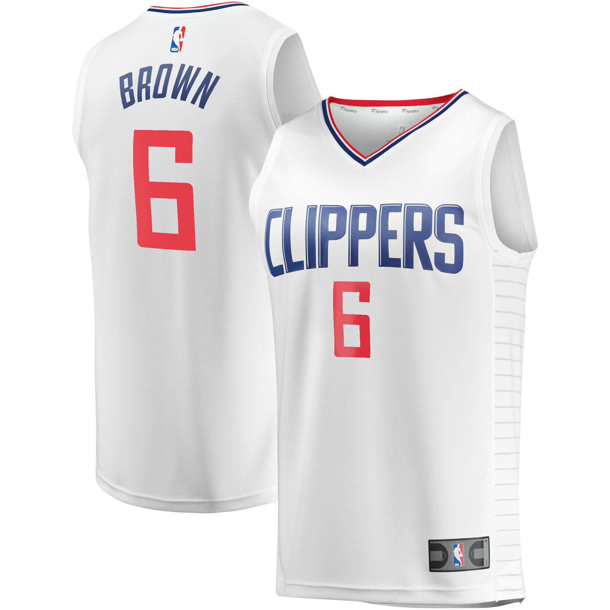 Moses Brown LA Clippers Fast Break Player Jersey – Association Edition – White