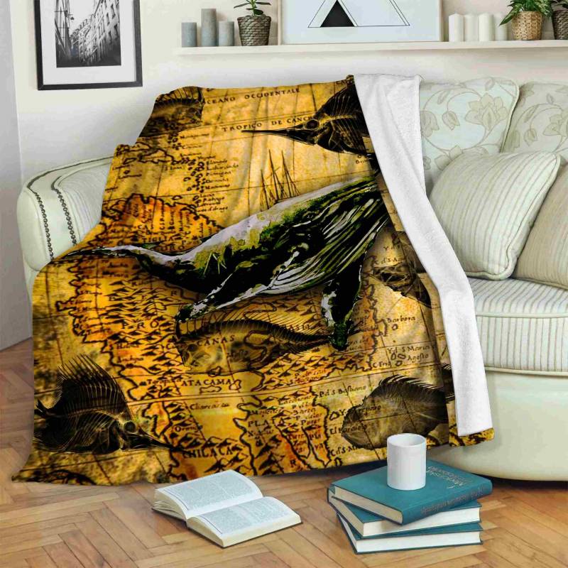 Whale JQQ4076 Fleece Blanket