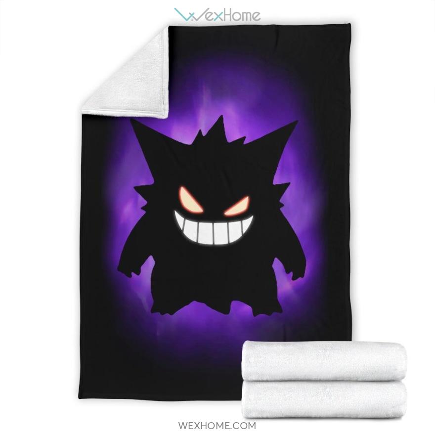 Smiling Gengar Pokemon Anime Premium Blanket