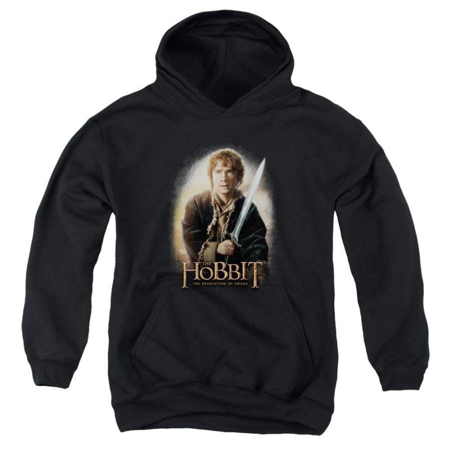 The Hobbit Bilbo And Sting Youth Hoodie (Ages 8-12)