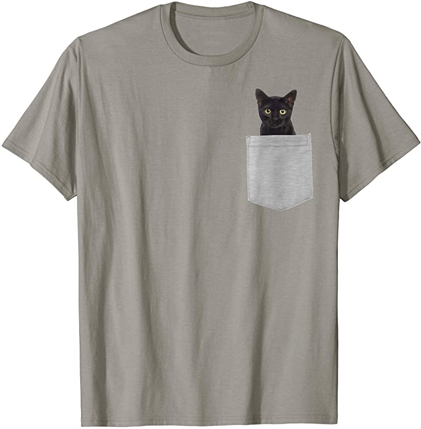 Animal in Your Pocket Black Cat T-Shirt