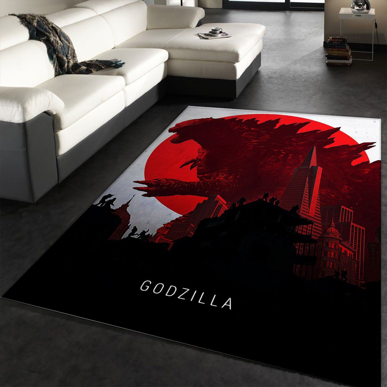 Godzilla 2014 Rug Art Painting Movie Rugs US Gift Decor