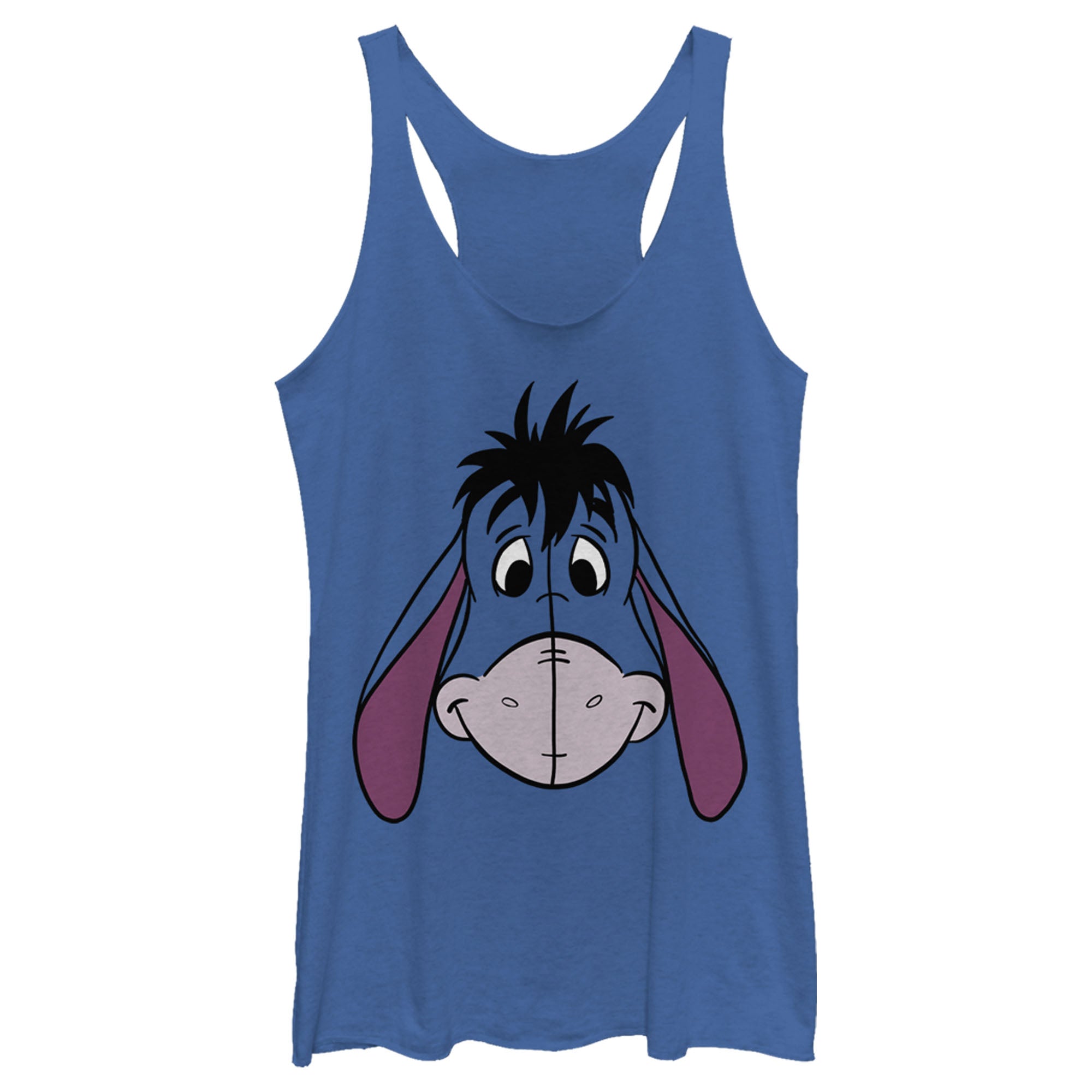 Women’S Winnie The Pooh Eeyore Big Face Racerback Tank Top